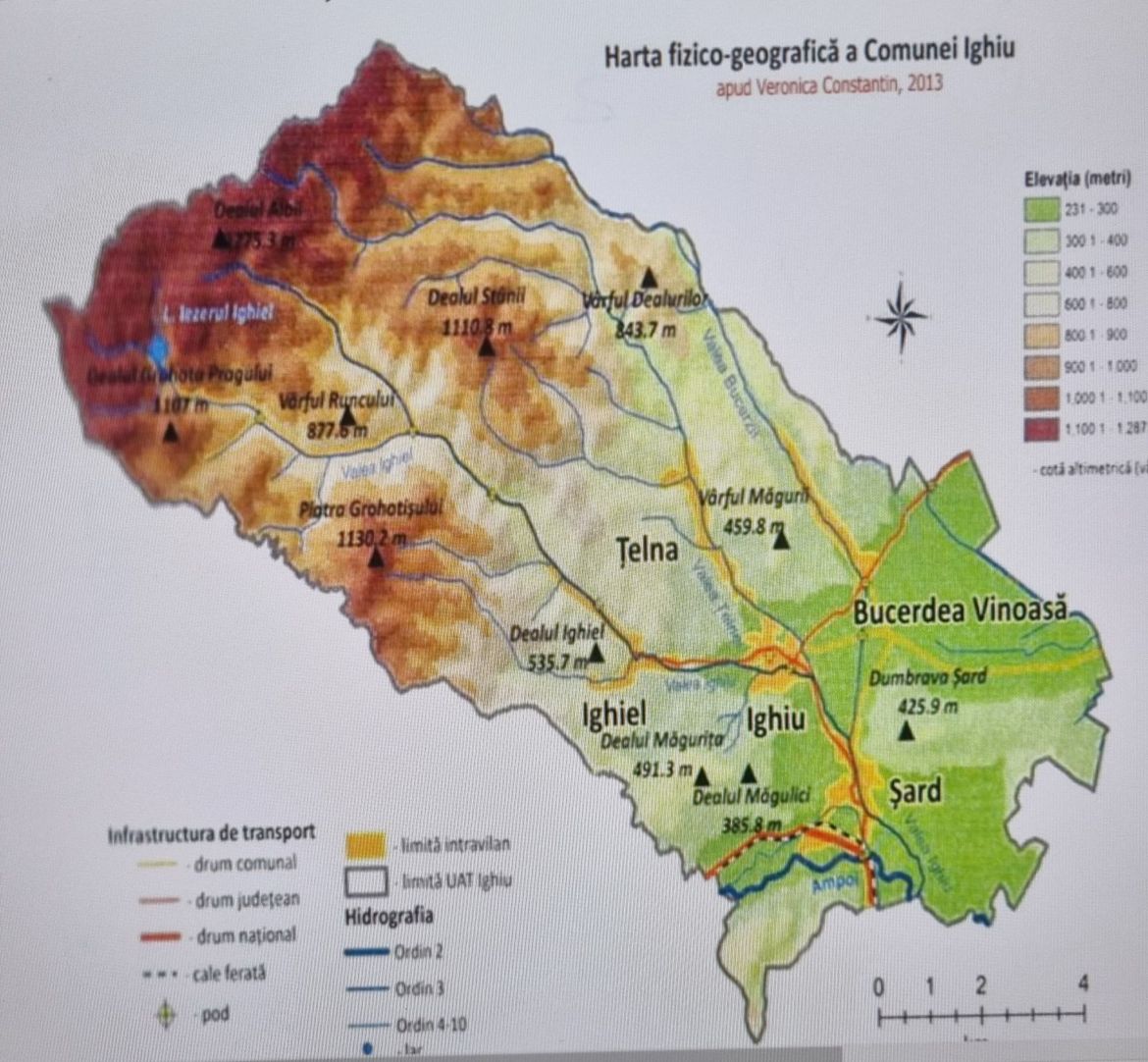 harta_fizico-geografica_a_comunei_ighiu